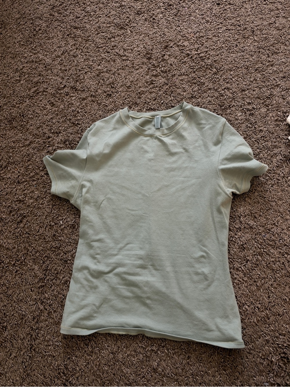 Skims Crew Neck T-Shirt - Light Sage